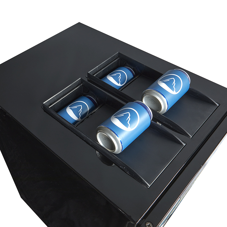Gastro-Cool - Dosen Dispenser Kühlschrank - Edelstahl - 96 Dosen à 250 ml - GCAP100-250 - Doseneinwurf