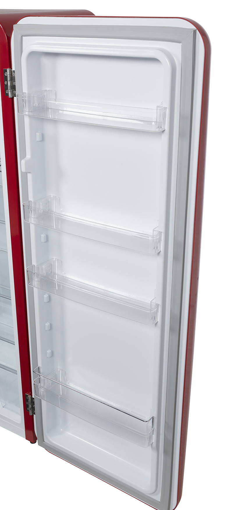 Gastro-Cool - Retro Kühlschrank Havanna in Rot - VIRC330 - Tür
