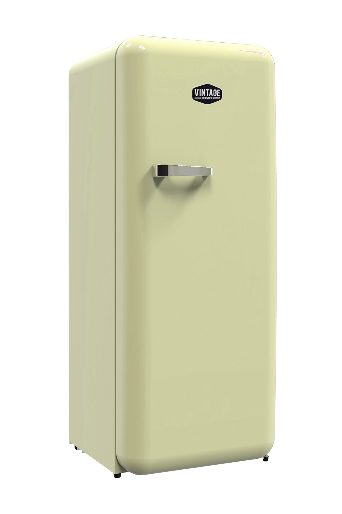 Gastro-Cool - Retro Kühlschrank Havanna in Creme - VIRC330 - seitlich