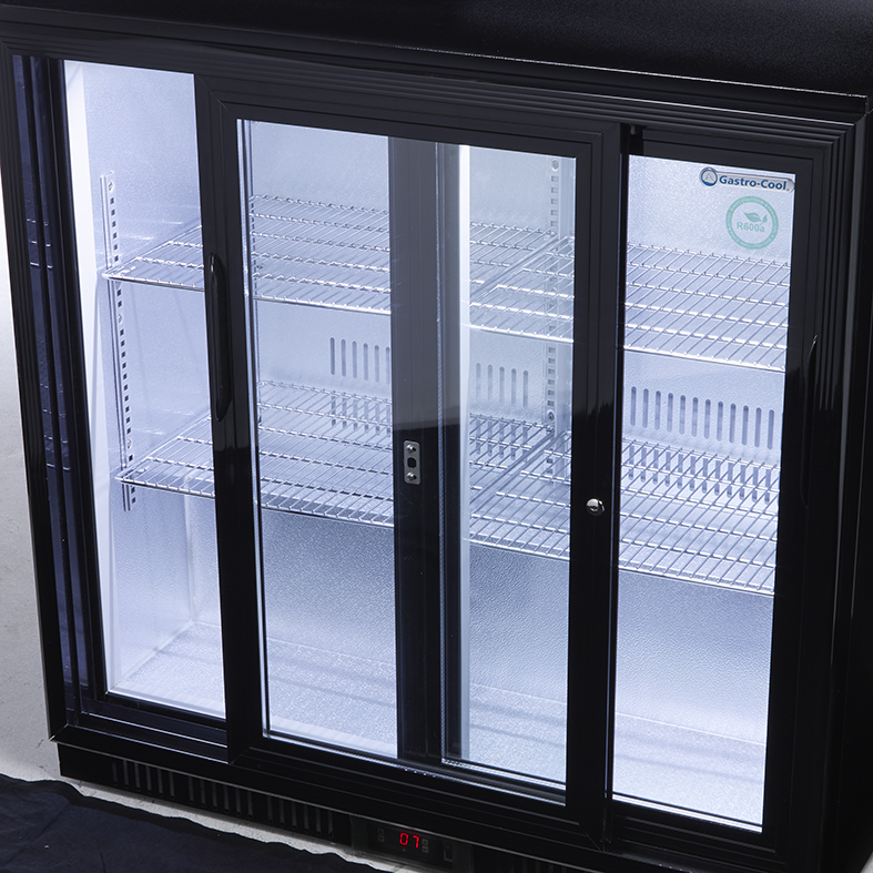 Gastro-Cool Untertheken Kühlschrank - Schiebetür - Schwarz - GCUC200 Innenraum