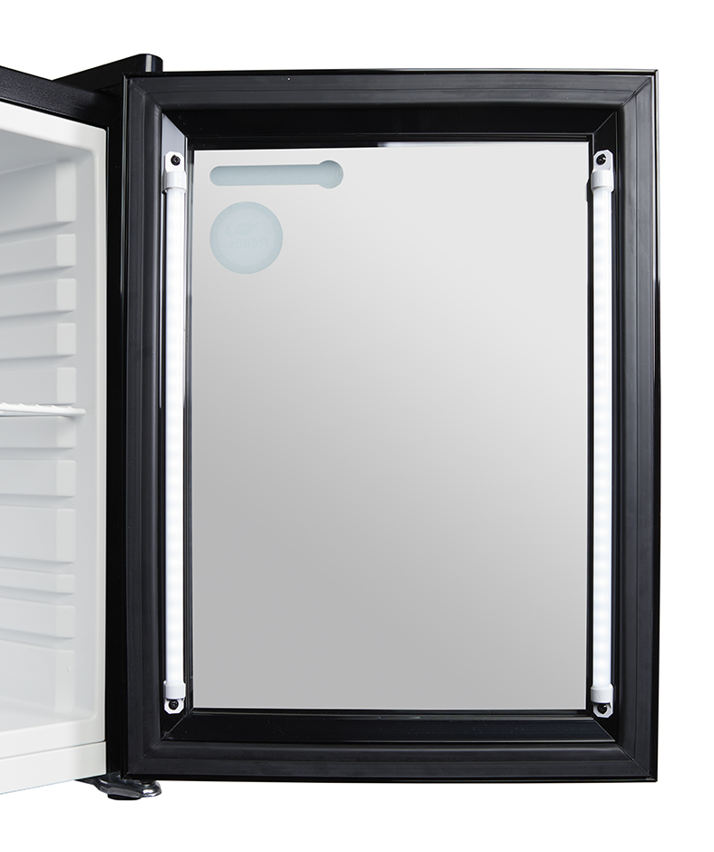 Gastro-Cool Thekenkühlschrank - mini - für POS Werbung - schwarz/weiß - LED - GCKW25 LED