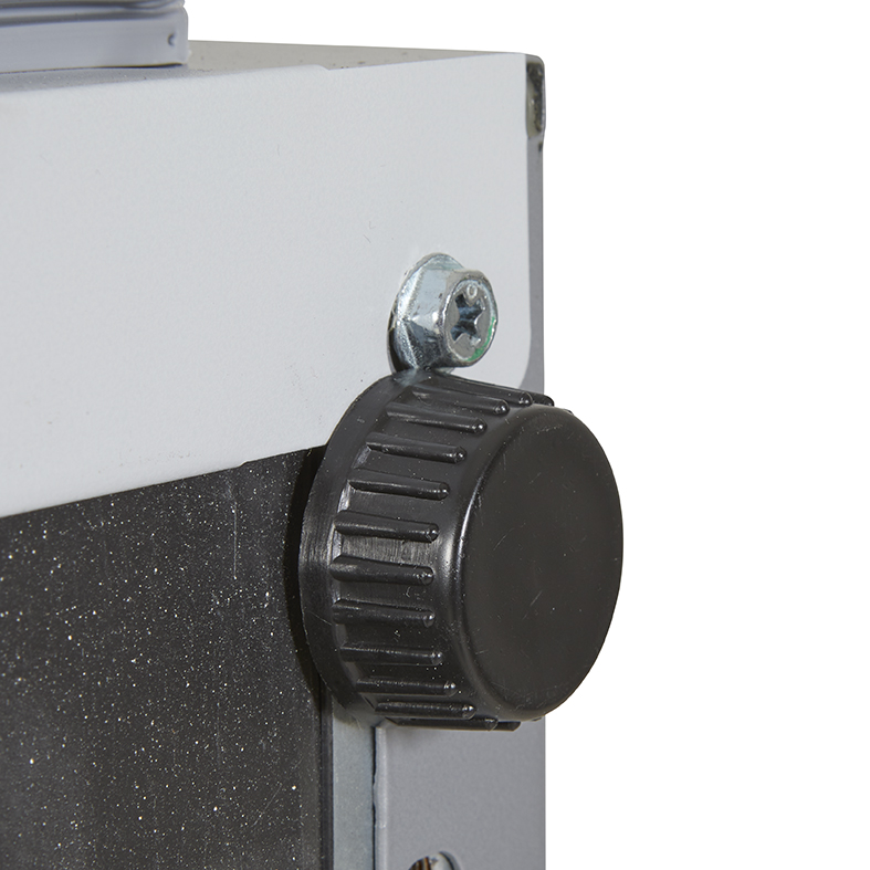 Kleiner Retro Kühlschrank - 50er Jahre - Industial Look - Silber - VIRC60 - hinten