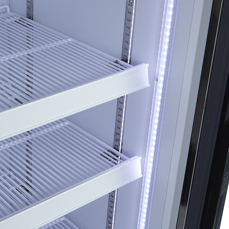 Gastro-Cool - Gewerbekühlschrank - schwarz - GCGD400 - LED