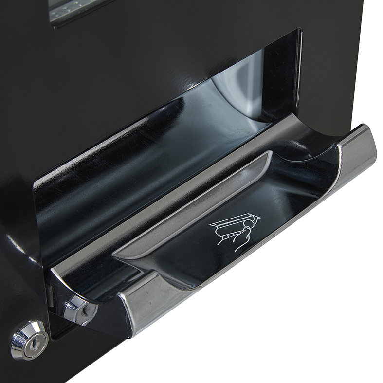 Gastro-Cool - Dosen Dispenser Kühlschrank - Schwarz - 48 Dosen à 250 ml - GCAP50-250 - Ausgabefach