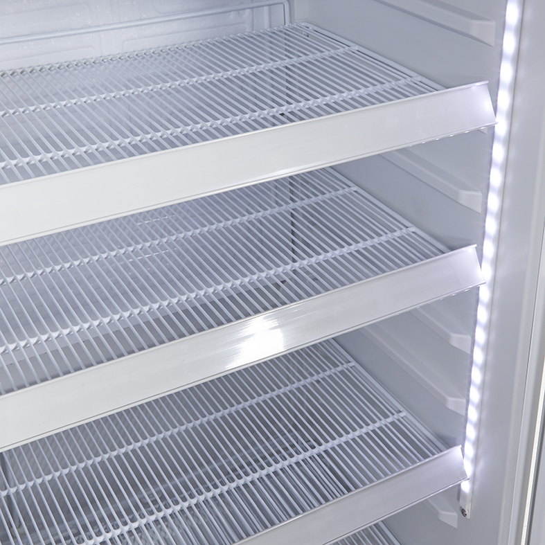 Gastro-Cool - Weißer Gewerbekühlschrank mit Glastür - GCGD310 - LED