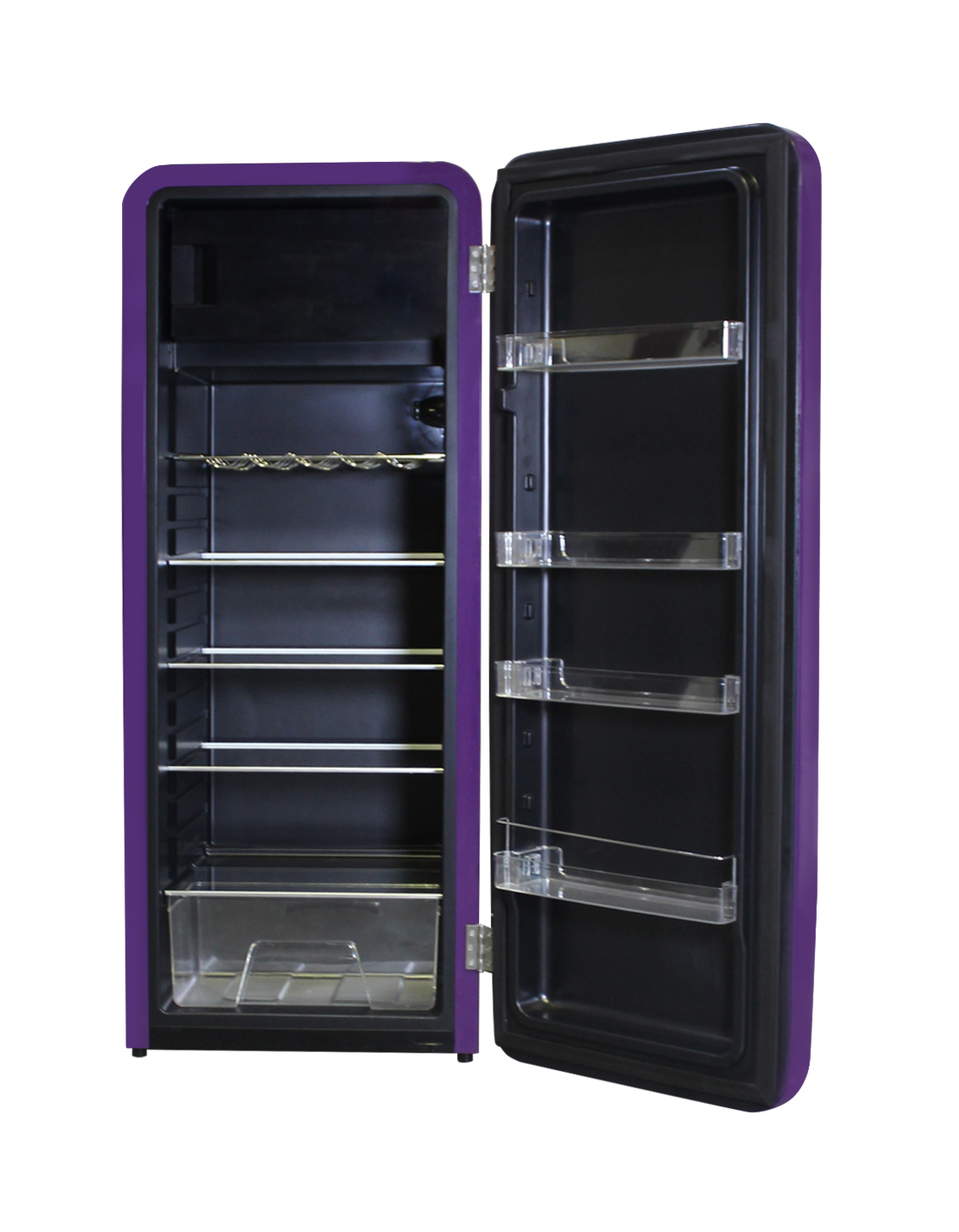 Gastro-Cool - Sonderedition - Retro Kühlschrank Ultra Violet - VIRC330 - Voransicht offen