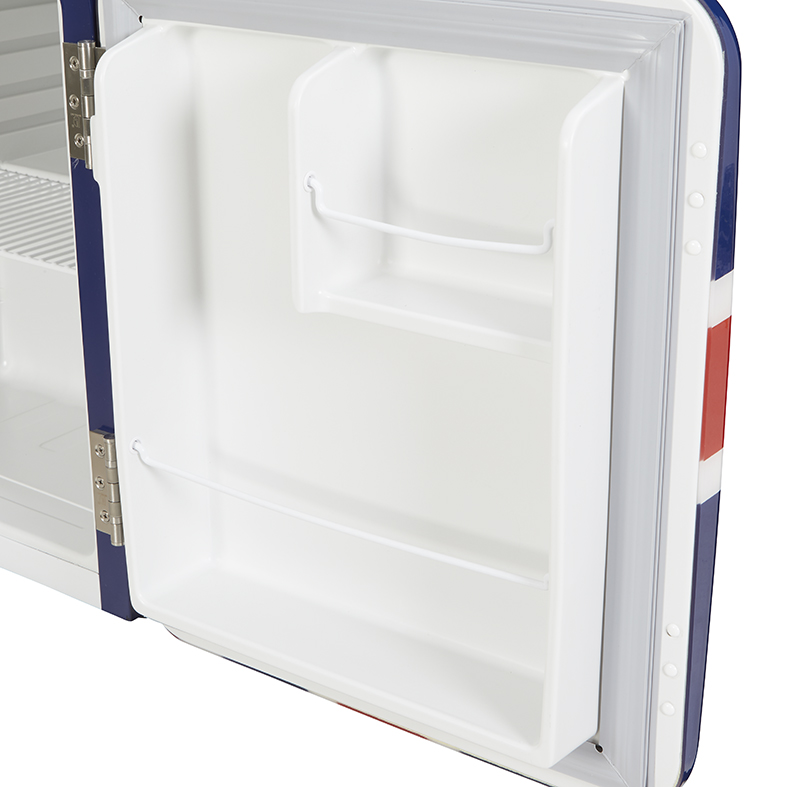 Gastro-Cool - Mini Kühlschrank Retro - Union Jack Design - UK Flagge - London - VIRC60 - Tür innen