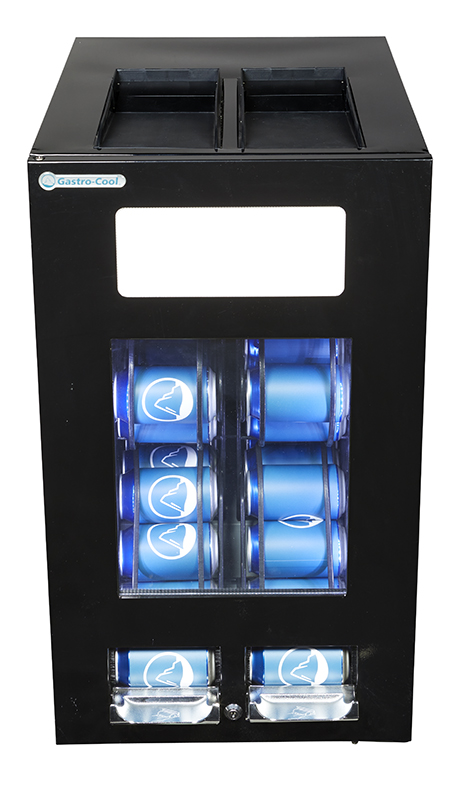 Gastro-Cool - Dosen Dispenser Kühlschrank - Edelstahl - 96 Dosen à 250 ml - GCAP100-250 - Voransicht