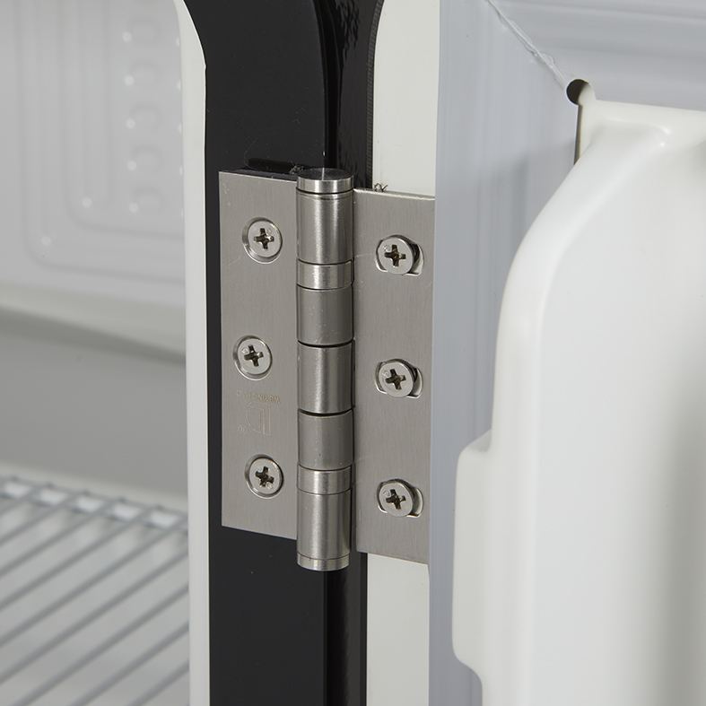 Gastro-Cool - Schwarzer Mini Kühlschrank retro - elegant - minibar - Miami - VIRC60 - Scharnier