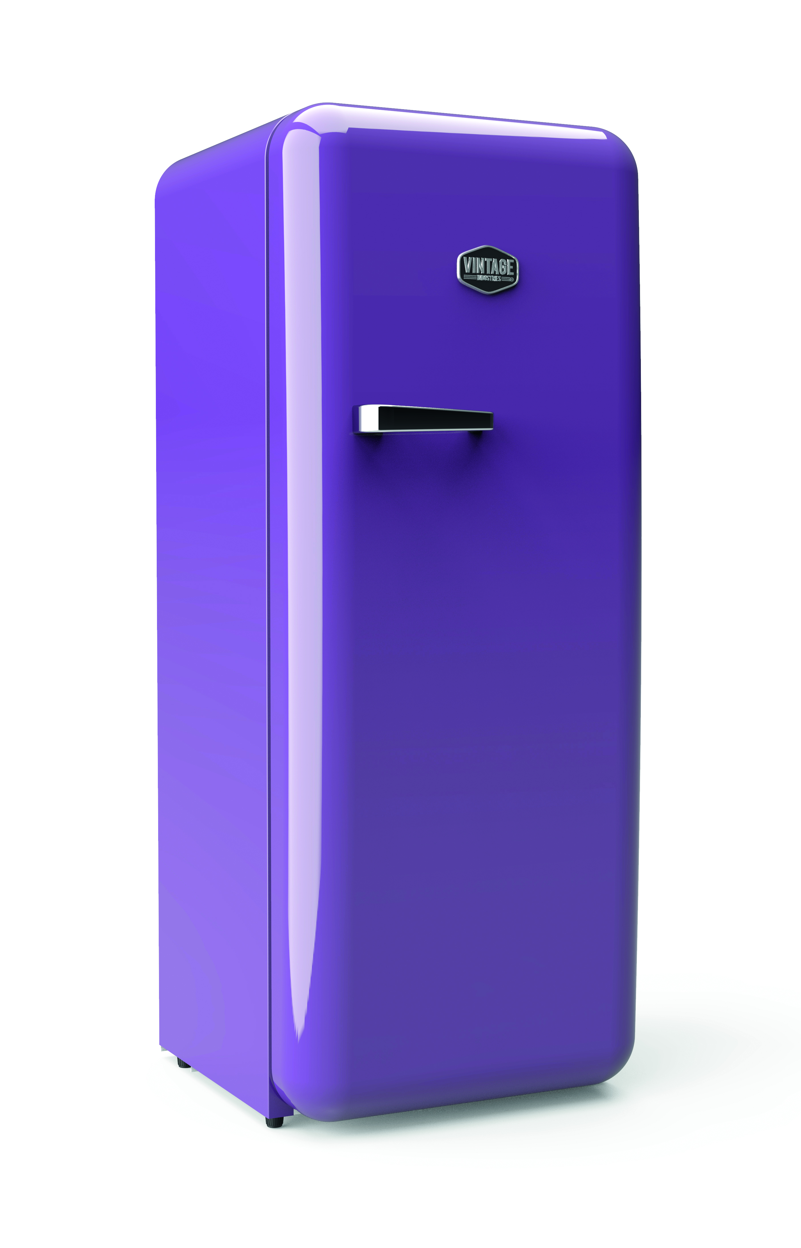 Gastro-Cool - Sonderedition - Retro Kühlschrank Ultra Violet - VIRC330 - seitlich