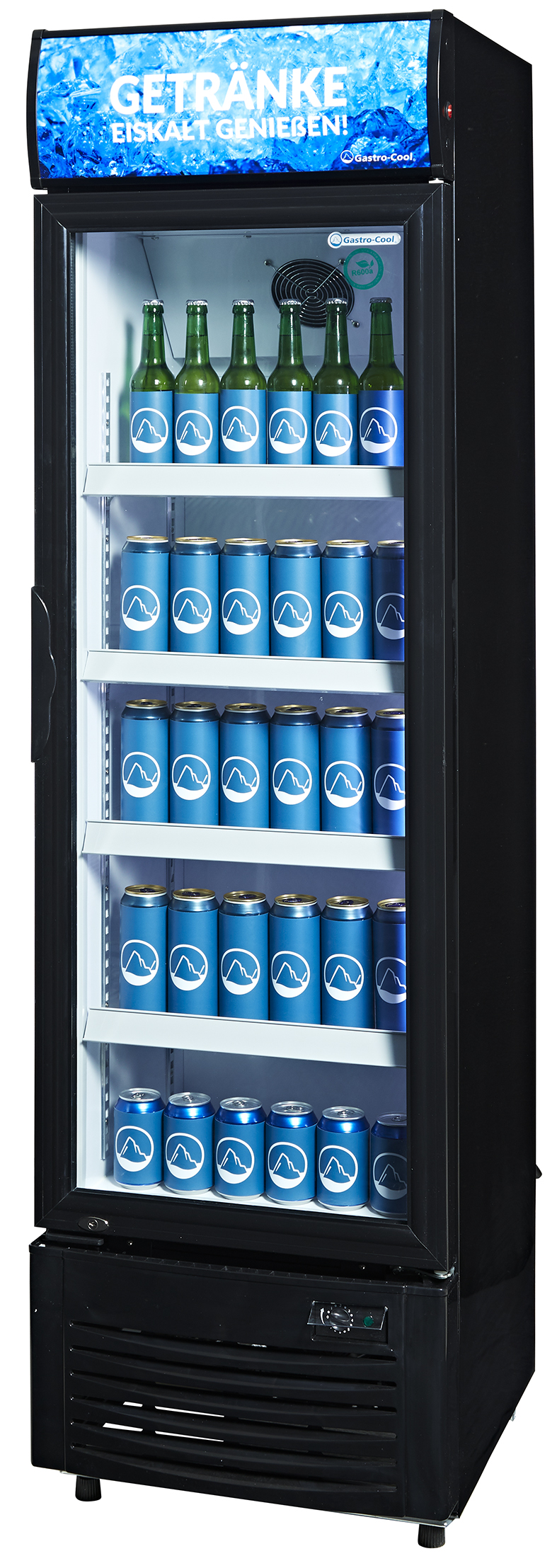 Gastro-Cool - Getränkekühlschrank mit Werbedisplay - DC280 - seitlich gefüllt
