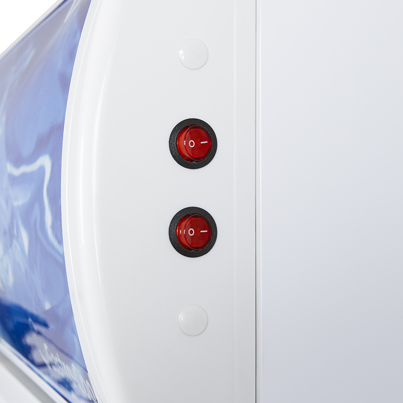 GCDC1050 - Kühlschrank für Kiosk - zwei Glastüren - LED - Lichtschalter
