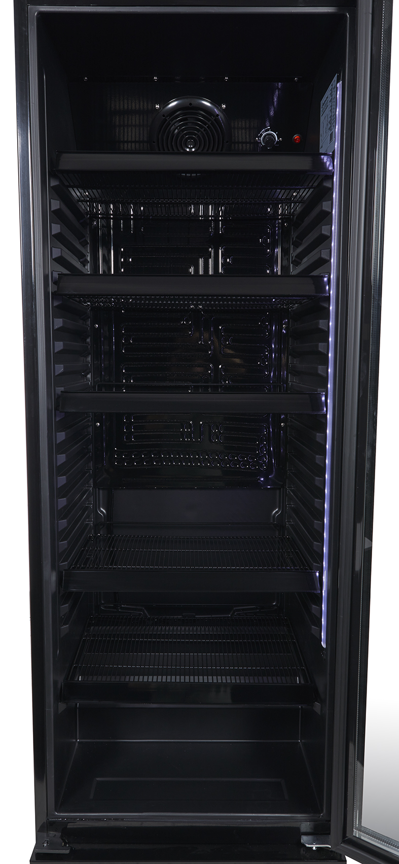 Gastro-Cool - Glastürkühlschrank - schwarz - GD360 - Innenraum