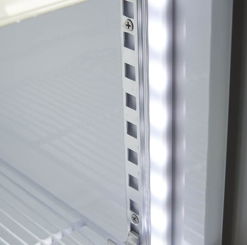 Gastro-Cool - Getränkekühlschrank mit Werbedisplay - DC280 - LED Leiste