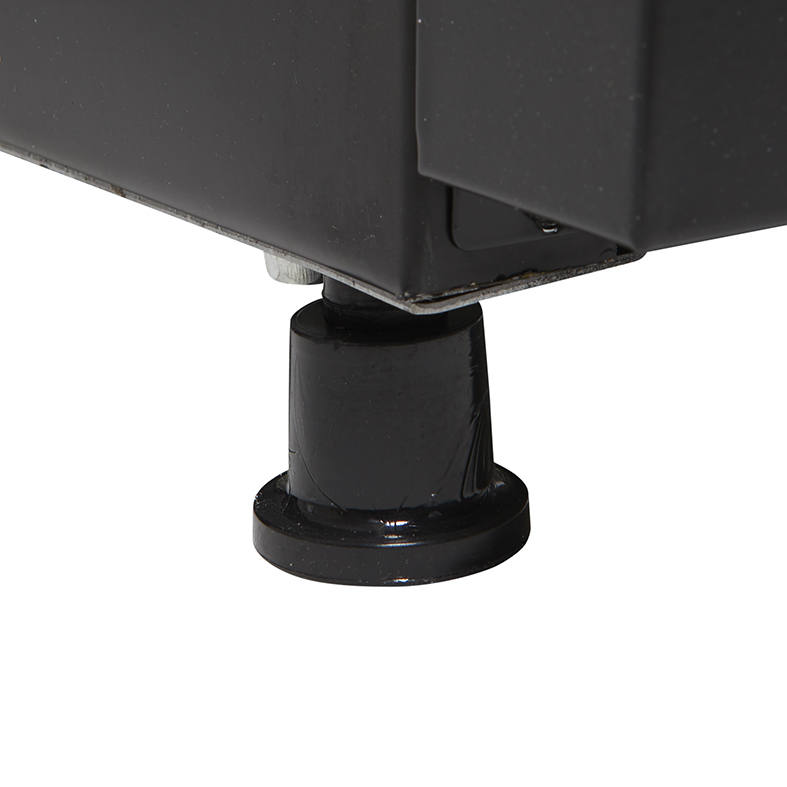 Gastro-Cool - GCDC130 schmaler Werbekühlschrank in schwarz - power LED - Fuß