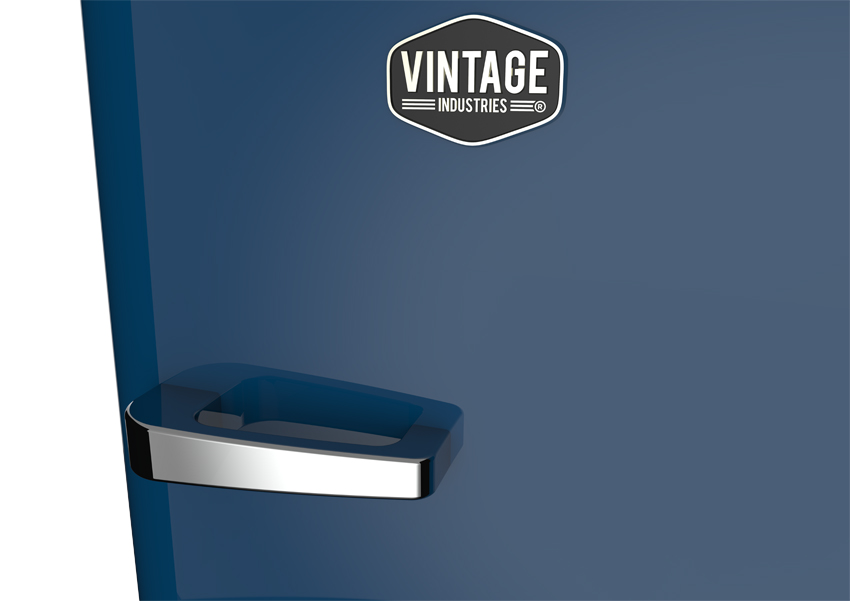 Gastro-Cool - Vintage Kühlschrank Europablau - RC330 - Voransicht