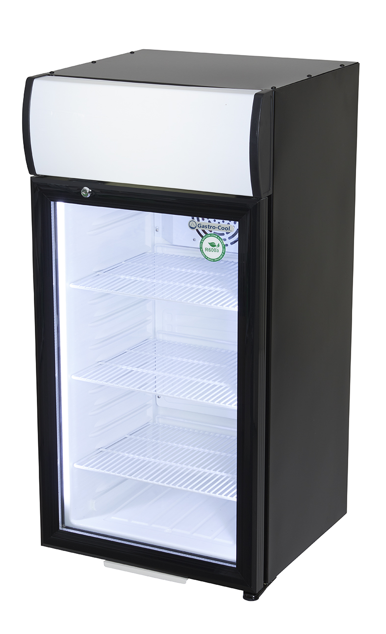 Gastro-Cool - Promotion Kühlschrank - LED - GCDC80 - seitlich leer