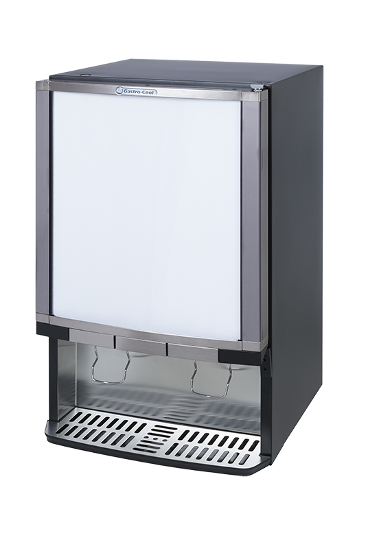 Bag in Box Dispenser Kühlschrank - für Milch und Saft und Wasser - 3x10 Liter - GCBIB30 - Seitenansicht Display