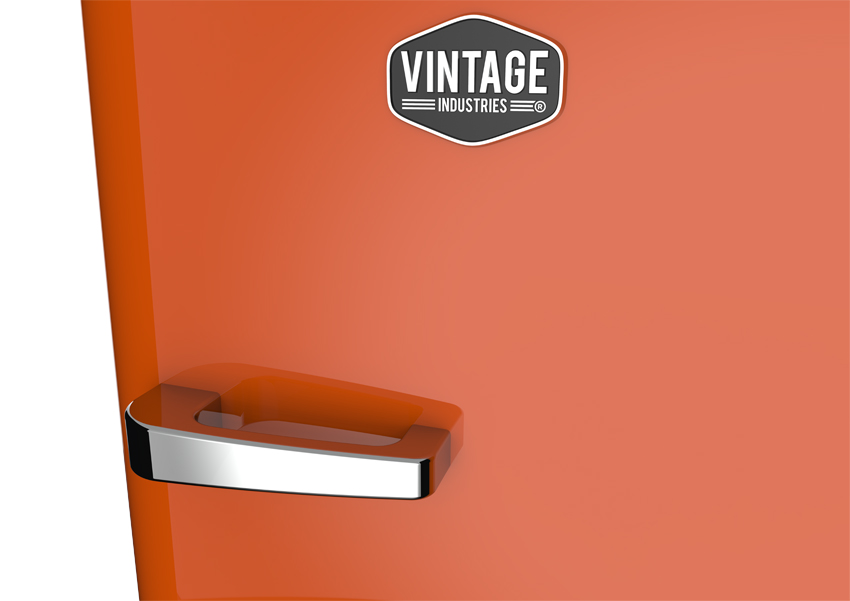 Gastro-Cool - Vintage-Kühlschrank / RC330 / Tieforange - Sonderedition - Voransicht