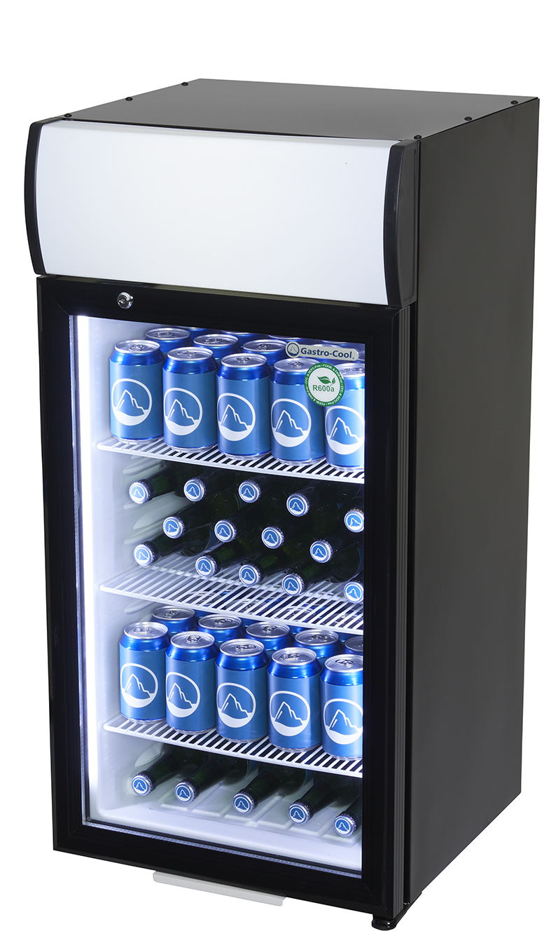 Gastro-Cool - Promotion Kühlschrank - LED - GCDC80 - Seitenansicht
