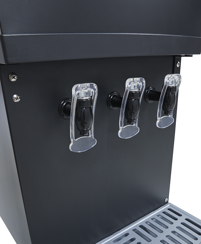 Bag in Box Dispenser Kühlschrank für Wein - schwarz - 3x10 Liter - GCBIB110 - Zapfhahn