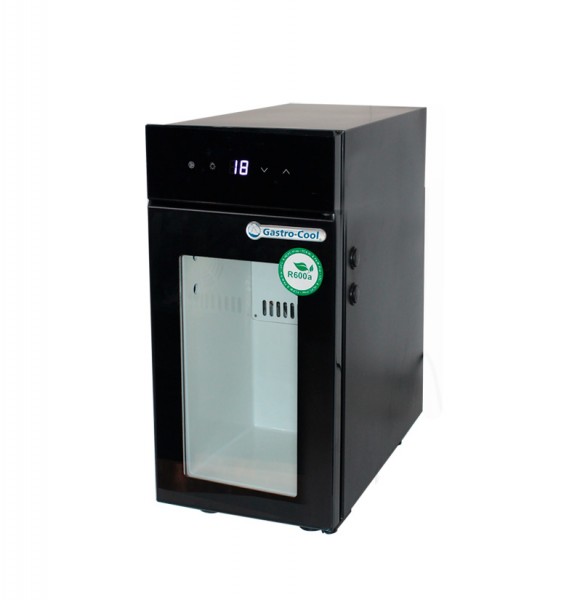 Milchkühlschrank mit Glastür inklusive zertifiziertem Milchbehälter und digitaler Temperaturanzeige