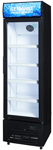 Gastro-Cool - Getränkekühlschrank mit Werbedisplay - DC280 - seitlich leer