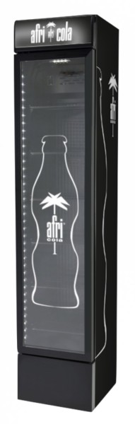 Afri Cola Design - Limited Edition - Slimline - Displaykühlschrank - Schwarz - GCDC130