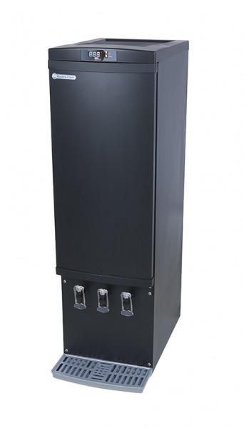 Bag in Box Dispenser Kühlschrank für Wein - schwarz - 3x10 Liter - GCBIB110 - Seitenansicht