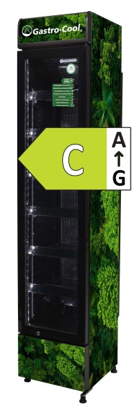 ECO STAR - Umweltschonend - 150l - Glastürkühlschrank - GCDC130